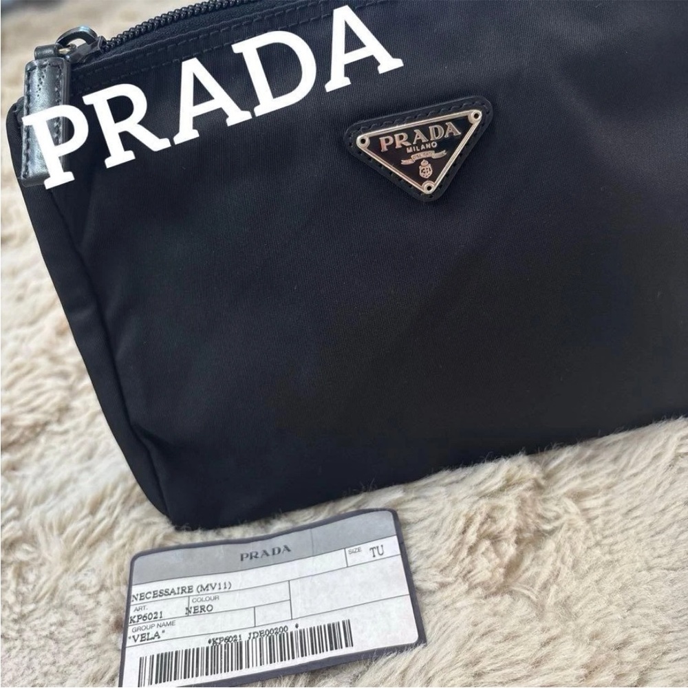 Prada Black Nylon Cosmetic Bag - Picture 7 of 13